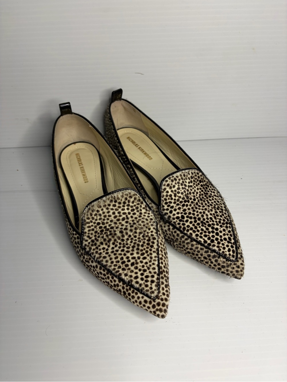 Nicholas Kirkwood Ponyhair Leopard Print Loafers